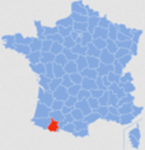 emplacement du Lavedan en France